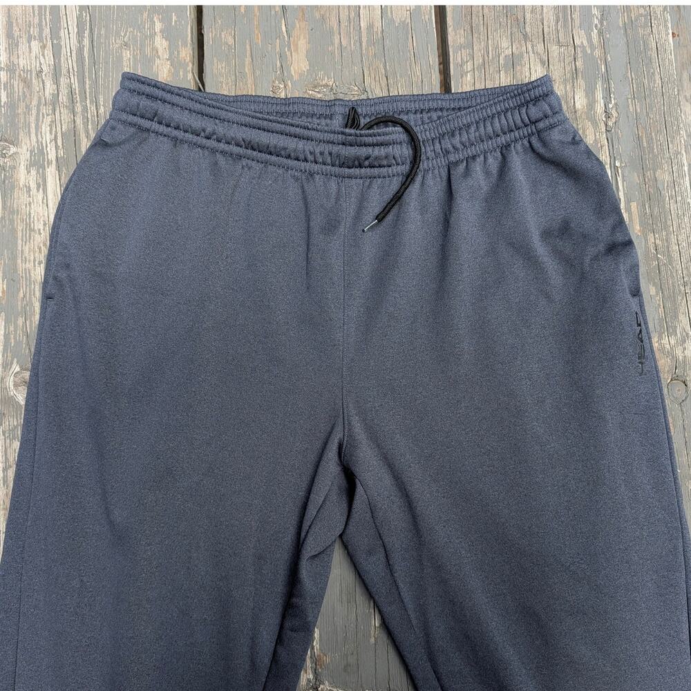 HEAD Men's XL Charcoal Grey Fleece Track Pants Sweatpants Drawstring Pockets